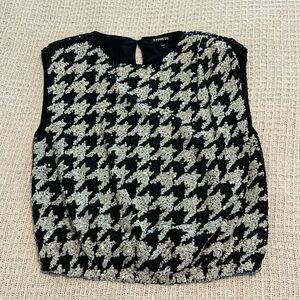 Express Sequin bubble top